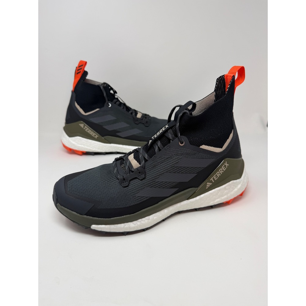 Adidas Terrex Free Hiker 2 Mens Grey Olive Orange Hiking Boots IE5115